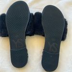 Yosi Samra Black Faux Fur Slippers Size 8 Photo 4