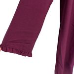 J. CREW‎ Ruffleneck Mini Shift Dress Purple Plum Long Sleeve Lined Size 10 Photo 4