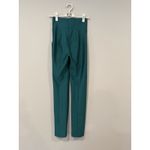 ZARA  Womens Studio Split Leg Cigarette Pants Metallic Green Size S Photo 5