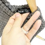 SheIn Womens Gray Knit Zip Back Crop Top Sz S Sleeveless Stretch Photo 2