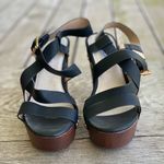 Kayleen Queen Spiral Strap Sandal Black Size 7.5 Photo 1