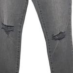 Madewell Curvy High‑Rise Skinny Jeans Black Sea Women’s Size 27 Raw Hem Ripped Photo 4