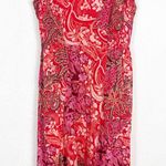 Free People  Forever Yours Smocked Slip Maxi Dress Size XS Red Floral Sleeveless Photo 8