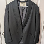 Jaeger Vintage  Wool Blazer Women's 14 Black Photo 0