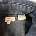 Levi's Denim Best Medium Black Metal Button Up 90s Y2k Light Wash Photo 4