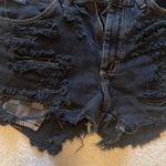 Wrangler π The Cutest Black Distressed Jean Shorts Photo 3