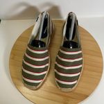 Soludos  Women 8 Green White Red Stripe The Original Espadrille Slip On Flat Photo 5