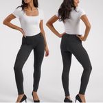 Betabrand Classic Skinny Dress Yoga Pants in Dark Heather Gray - Size M Photo 1