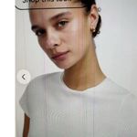 Madewell Slim Shrunken Tee Lightweight Cotton White Size XXS NU848 Photo 3