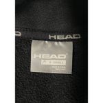 Head  Gray Soft Shell Diagonal Zip Jacket Front Pockets Womens Small Flare Collar Photo 4