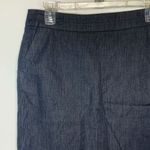 Ann Taylor  Loft Women's Flat Front Lined Pencil Skirt Dark Blue Petite Size 8P Photo 2