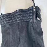 All Saints black leather moto vest NEW Photo 11