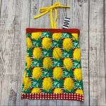 Lime Ricki  Banded Halter Pineapple Tankini Top.  Size Large. New With Tags. Photo 4