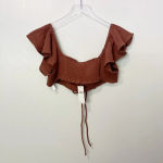 Anthropologie NWT  The‎ Jerry Cinched Top Brown Photo 2