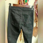 Pistola  $218 Black Denim Jeans Kiera Pants Hook Eye Goth Grunge Rock Punk Skinny Photo 5