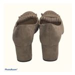 Chinese Laundry Anete Taupe Fringe Block Heel Pumps Size 6.5 Suede Boho Chic Photo 8