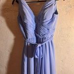 Kennedy Blue Blue Sleeveless Maxi Gown with Plunge Neckline for Weddings Photo 0