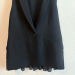 Elizabeth and James  Sleeveless Black Blazer Vest Size Small Photo 1