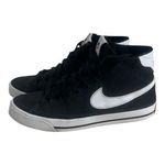 Nike Court Legacy Canvas Mid Women Shoes Size 7 Black White Trainers Sneakers Photo 1