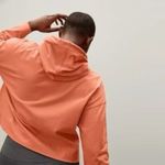 Everlane  Women's 100% Organic Cotton Retro Jersey Drawstring Hoodie Sweatshirt L Photo 2