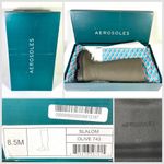 Aerosoles  Slalom Water Resistant Faux Leather Rain Boot Size 8.5 Green Olive NEW Photo 12