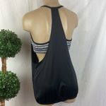 Nike  Black & White Print Tank Top & Bra Top L Photo 2