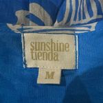 Sunshine Tienda Blue Shell Print Cotton Dress V Photo 11