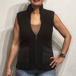 Magaschoni MAG by  Black Zip Front Sleeveless Vest Sz M NWOT Photo 5