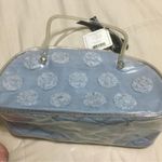 Blue And Clear Cosmetics Pouch With Zipper And Carry Handle Photo 0