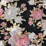 Lulus Black Floral Mini Faux Wrap Formal Dress size Small NWT Photo 4