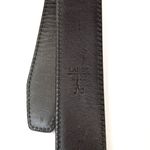 L Genuine Leather Solid Brass Accessories Belt White Photo 3