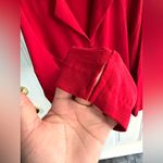 Connected Apparel Red Lightweight Button Blazer Top Women’s XL. Photo 3