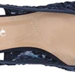 J.Renee Navy Lace Slingback Heels with Bow Blue Size 9.5 Photo 1