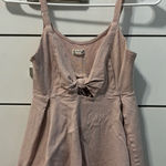Free People  Pale Pink Tie Front Tank Top Photo 0