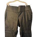 Lane Bryant LIVI  Black Ankle Pants Size 22/24 Black Faux Leather Moto Stretch Photo 8