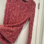 Brooks Brothers Brooks Brother Size S Hand Knit Red Pink Silk Cashmere Blend Cableknit Sweater Photo 5