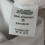 Gap Y2K Low Rise White Real Straight Jeans Women’s 28R Raw Hem 2000s Denim Photo 4