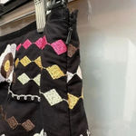 Etcetera  | Black Tiered Embroidered Floral Pencil  Skirt Women’s Size 4 Photo 4