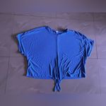 Old Navy  Active XXL sky blue  short sleeve tshirt with side knot Photo 4