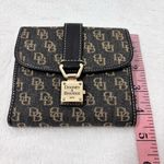Dooney & Bourke  1975 Classic Vintage Black and Gold Monogram‎ Wallet Photo 8