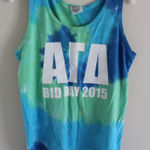 Comfort Colors Alpha Gamma Delta Tie Dye Tank Top Photo 0