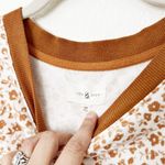 Lou & grey [] Flower Cozy Cotton Terry Sweatshirt Long Sleeve Crew Neck Sz Medium Photo 7