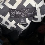 Elegant Black and White Women's Pea Coat Size XL Photo 3