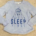 Disney Eeyore "Sleep First" Cozy Fleece Comfort Lounge PJ Shirt Size M Photo 0