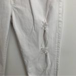 CAbi  High Slim Distressed White Denim Jeans Style 5305 Size 6 Photo 5
