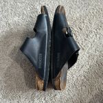 Birkenstock  Arizona Black Leather Double Strap Sandal Size 8 - 8.5 Reg / Wide Photo 8