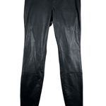 Hue Pants Womens Small Black Leatherette Leggings Faux Vegan Leather Gothic Punk Photo 0