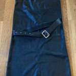 Venti 6 Faux leather Padded Shoulders black dress size L Photo 4