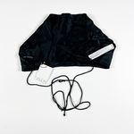 ZARA NEW Satin Effect Cowl Neck Strappy Crop Tank Top Black Small Photo 3