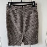 J.Crew Grey Wool & Alpaca Blend Tweed Knee Length Pencil Skirt Size 0 EUC Photo 4